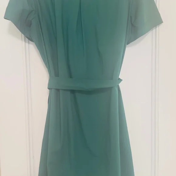 Talbots Green ☘️ POPLIN UTILITY SHIRTDRESS Size 16 ☘️ - Picture 4 of 8